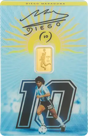 Zlatý slitek PAMP - Maradona, 1 g