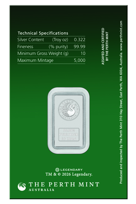 Stříbrný slitek Duna - rod Atreidů, The Perth Mint, 10 g