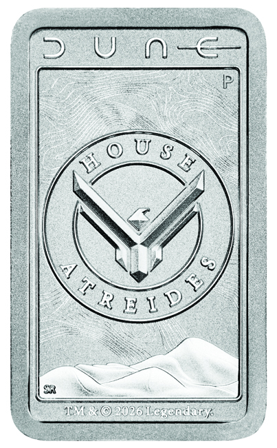 Stříbrný slitek Duna - rod Atreidů, The Perth Mint, 10 g
