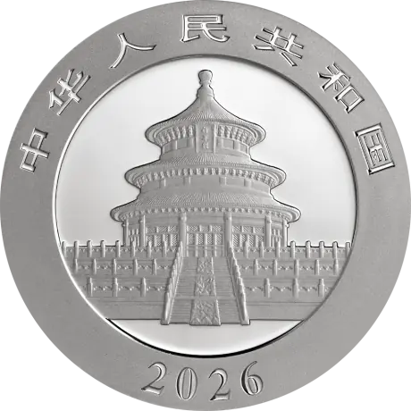 Stříbrná mince Panda 2026, 30 g