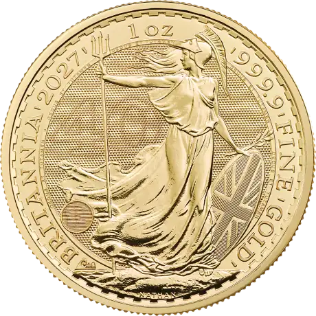 Zlatá mince Britannia Charles III 2027, 1 oz
