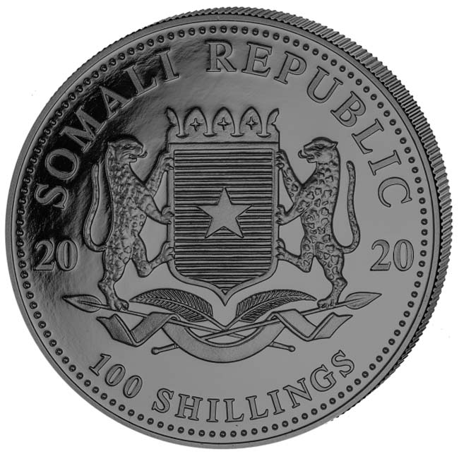 Africká divočina: Slon 2020, sada stříbrných mincí v etuji, 2 oz