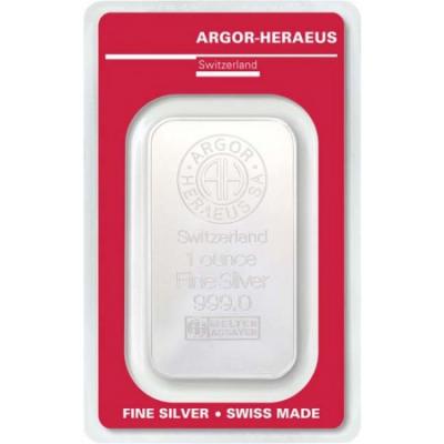 Stříbrný slitek Argor Heraeus 1 Oz