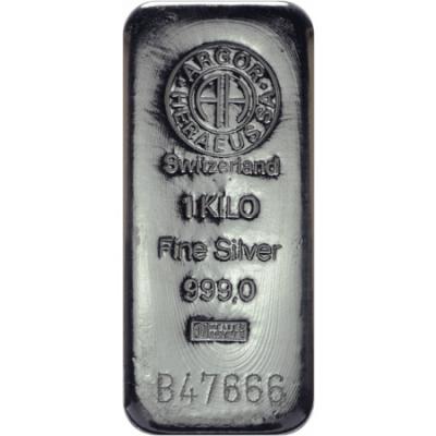 Silver bar Argor Heraeus 1000 g