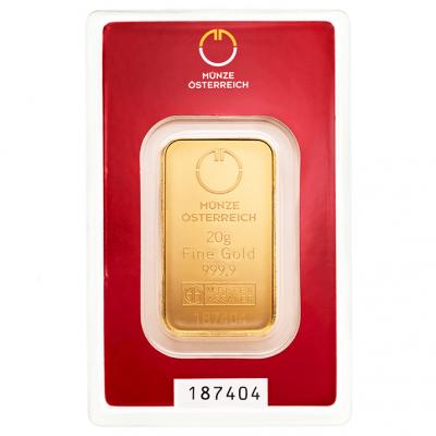 Austrian Mint Gold Bar 20 g