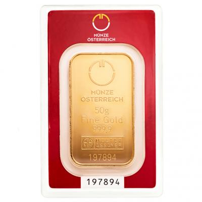 Austrian Mint Gold Bar 50 g