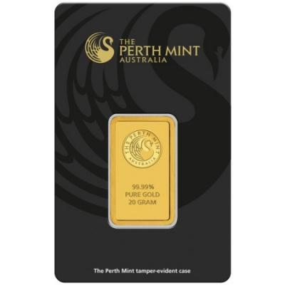 Zlatý slitek Perth Mint - Klokan, 20 g
