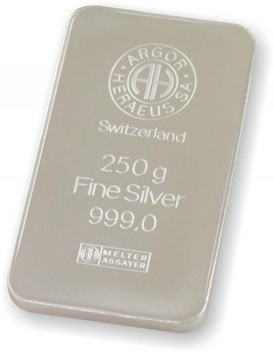 Silver bar Argor Heraeus 250 g