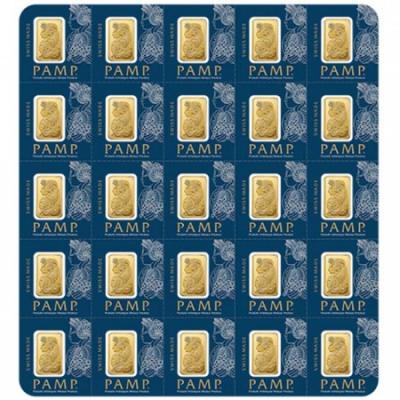 Gold bar PAMP Fortuna 25 x 1 g 