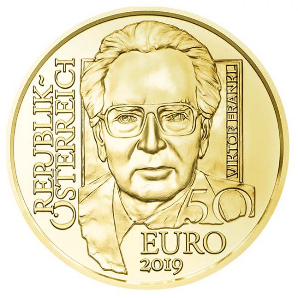 50 Euro Zlatá mince Viktor Frankl PP