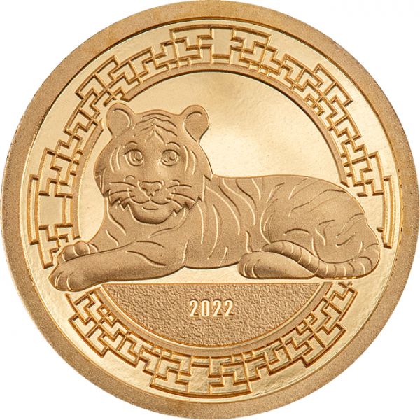 Zlatá mince - Rok tygra 2022 