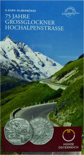 75 let vysokohorské silnice Grossglockner, stříbro 