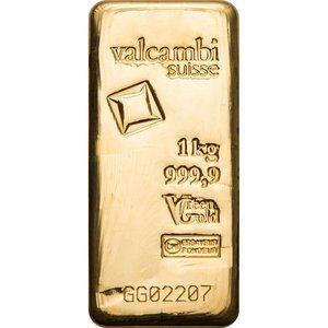 Zlatý slitek Valcambi 1000 g