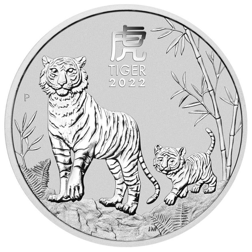 Silver Coin Year of the Tiger 2 Oz 2022
