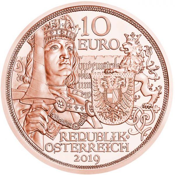 10 Euro Měděná mince Rytířství