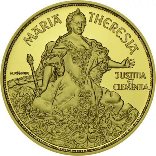 1000 šilink Zlatá mince Marie Terezie