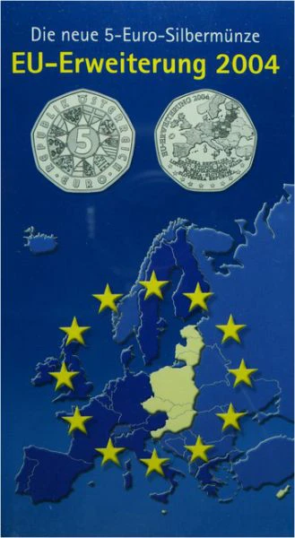 5 Euro Stříbrná mince EU - Rozšíření PN