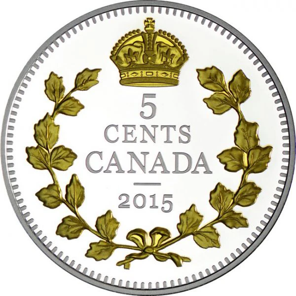0,05 dolar Stříbrná mince Překřížené javory PP
