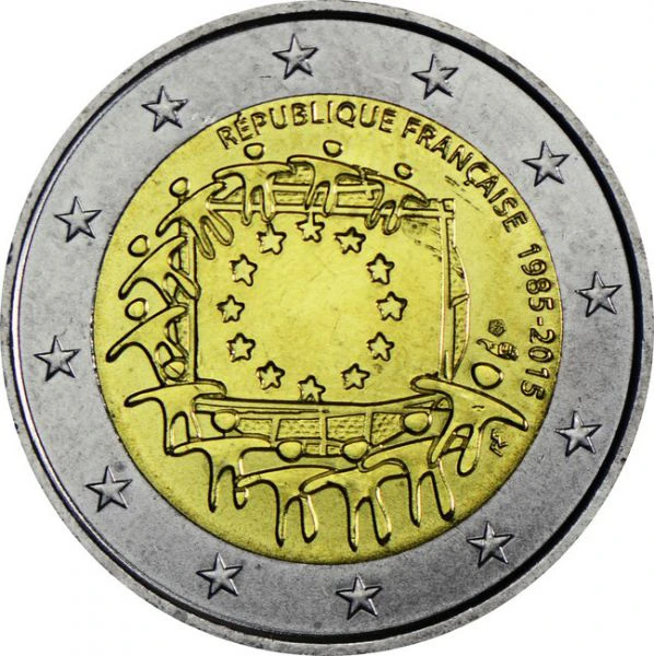 30 let evropské vlajky - Francie, CuNi