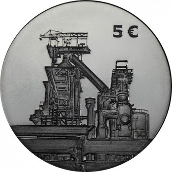 5&nbsp;Euro CuNi Ocelářský průmysl UN