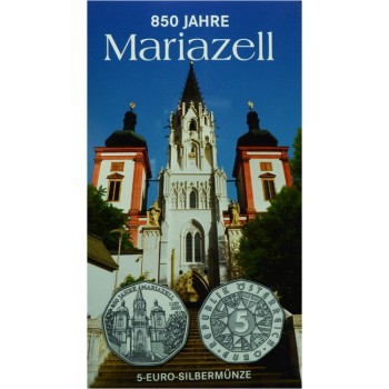 850 let Mariazell, stříbrná mince 