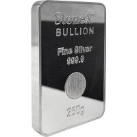 Stříbrná mince StoneX Bar, 250 g