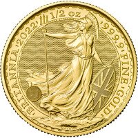 Zlatá mince Británie 1/2 Oz -2022