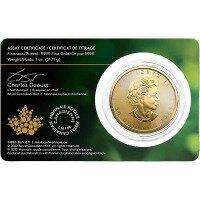 Zlatá mince Maple Leaf 1 Oz 2022 - Single Source Mine 