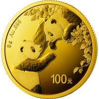 Zlatá mince Panda 8 g - různé roky