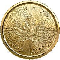 Zlatá mince Maple Leaf 1/20 Oz 2022