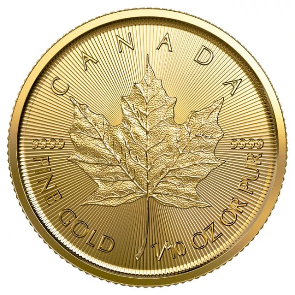 Vzácný Maple Leaf 2023, 1/10 oz zlata v blistru