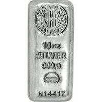 Stříbrný slitek 10 oz Nadir Metal Rafineri