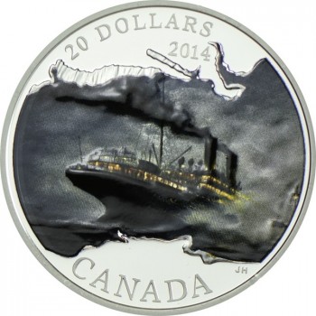 20 dolar Stříbrná mince RMS Empress Irsko PP