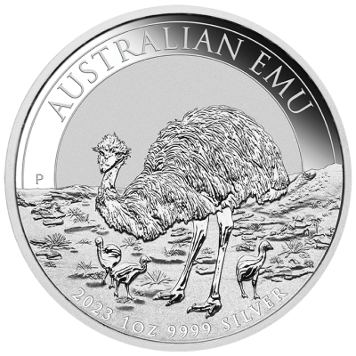 Stříbrná mince Emu 2023, 1 oz