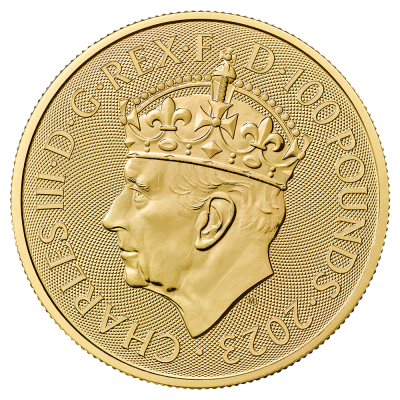 Zlatá mince Britannia Charles III 2023 Korunovace - 1 oz