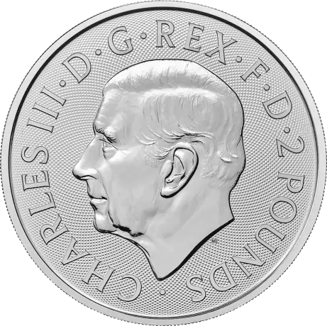 Stříbrná mince Britannia Charles III 2024, 1 oz