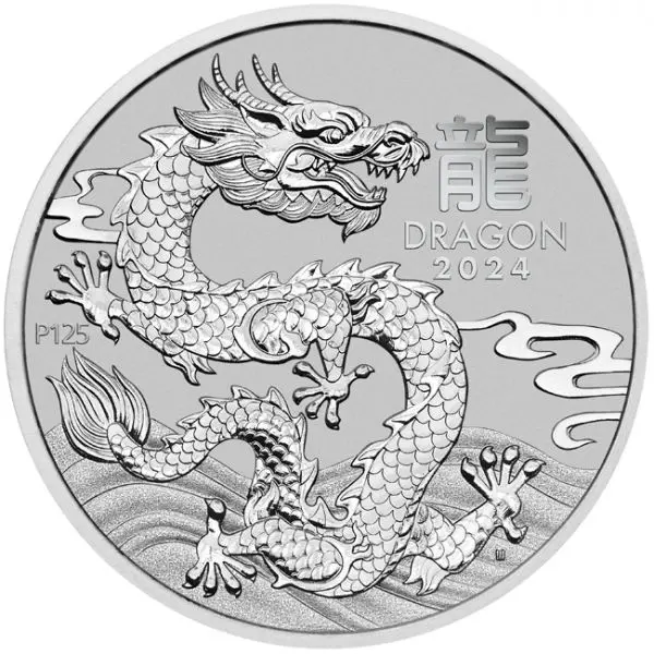 Platinová mince Rok Draka 2024 Lunární serie III, 1 oz