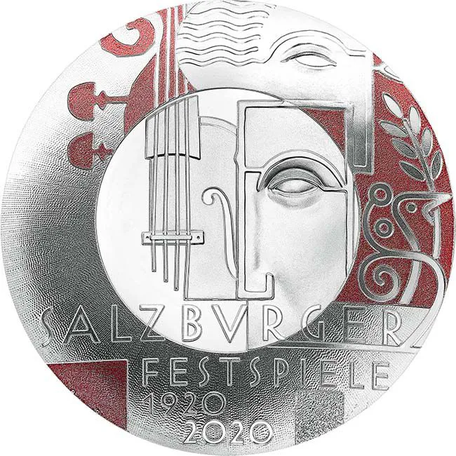 Stříbrná mince Salzburský festival, 20 g stříbra