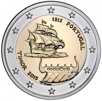 2 Euro CuNi 500 let od přistání na Timor UN