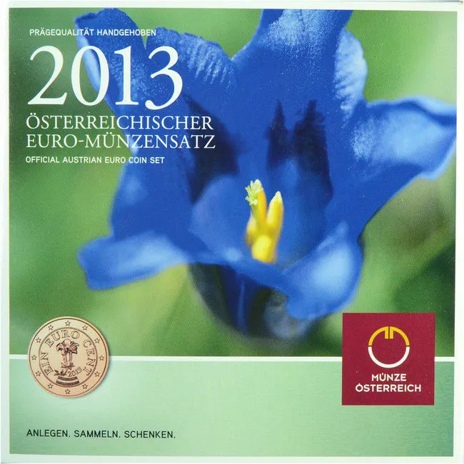 Sada mincí Rakousko: 2013 - Hořec, CuNi