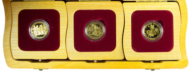 1500 Schilling Zlaté mince - Vídeňské hudební legendy Set PP