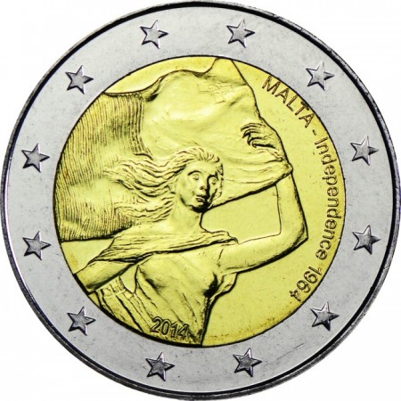 2 Euro CuNi 50 let nezávislosti UN