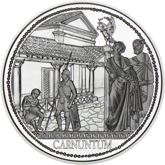 Stříbrná mince Řím na Dunaji - Carnuntum, 20 g stříbra