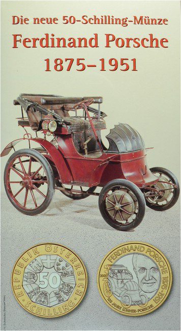 50 Schilling CuNi Ferdinand Porsche PN