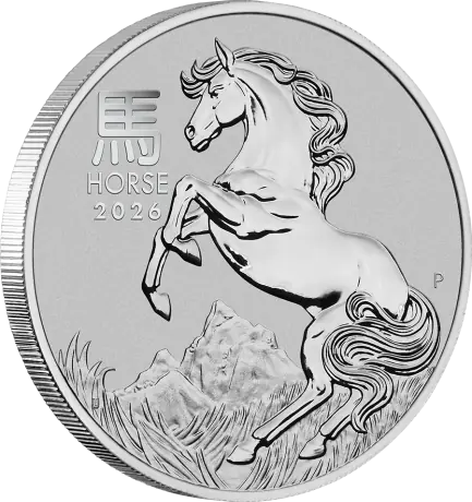 Platinová mince Rok koně 2026, Lunární série III, 1&nbsp;oz