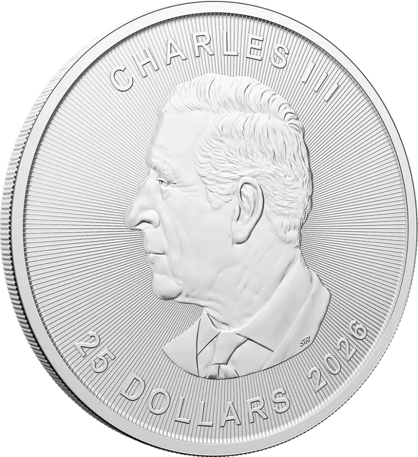 Stříbrná mince Maple Leaf 2026, 5 oz