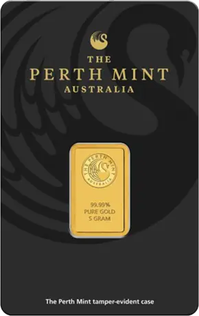 Zlatý slitek Perth Mint - Klokan, 5&nbsp;g
