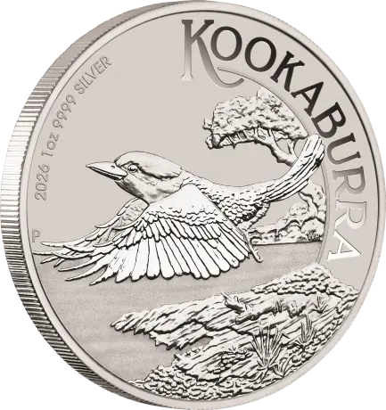 Stříbrná mince Kookaburra 2026, 1&nbsp;oz