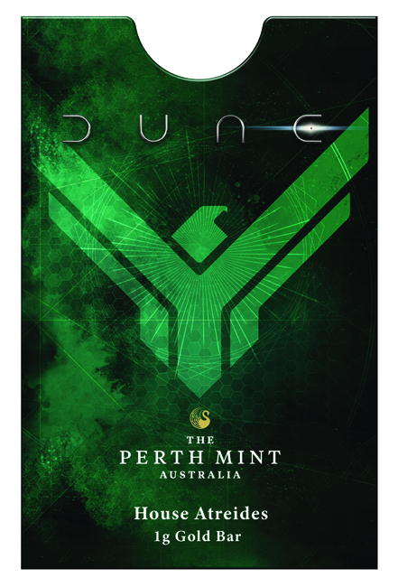 Zlatý slitek Duna - rod Atreidů, The Perth Mint, 1&nbsp;g