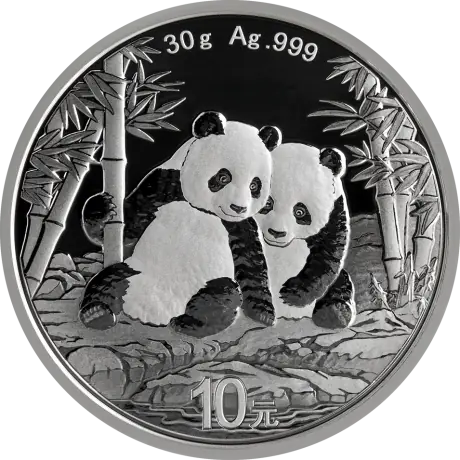 Stříbrná mince Panda 2026, 30&nbsp;g